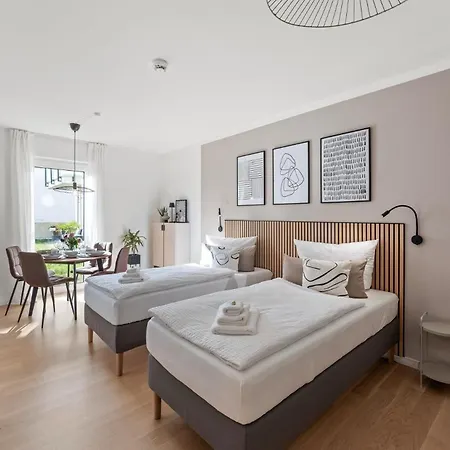 Appartement Zentrales Design Zwischen Hauptbahnhof Und Innenstadt I 2 Sz I Tiefgarage I Aufzug I Business - Kultur - Family By Kitchenroombed Halle (Saale)