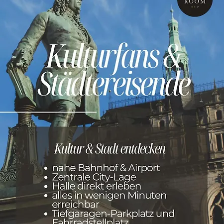 Zentrales Design Zwischen Hauptbahnhof Und Innenstadt I 2 Sz I Tiefgarage I Aufzug I Business - Kultur - Family By Kitchenroombed * Halle (Saale)