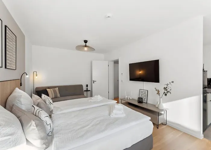 Kitchenroombed - City-lage I Nahe Hbf I Aufzug I Tiefgarage I Terrasse I Business - Travel - Family Apartment